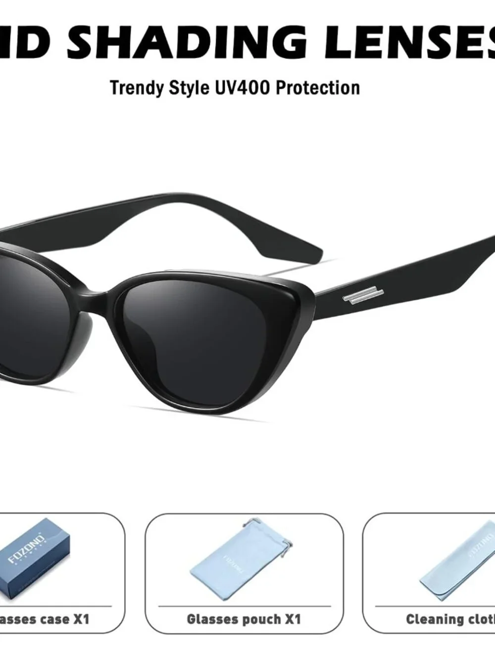 Trendy 90s Retro Cat Eye Sunglasses for Women - UV400 Protection, Lightweight